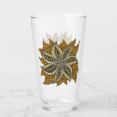 Verre Style Batik Floral Abstrait africain (Dos)
