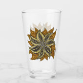 Verre Style Batik Floral Abstrait africain (Devant)
