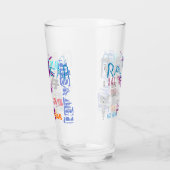 Verre Style Graffiti Rat chinois Année Zodiac Bière verr (Gauche)