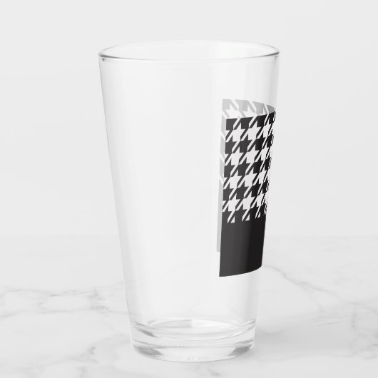 Verre Style moderne noir et blanc Houndstooth (Droite)