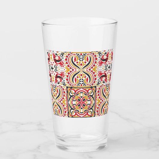 Verre Style russe boho chic motif (Devant)