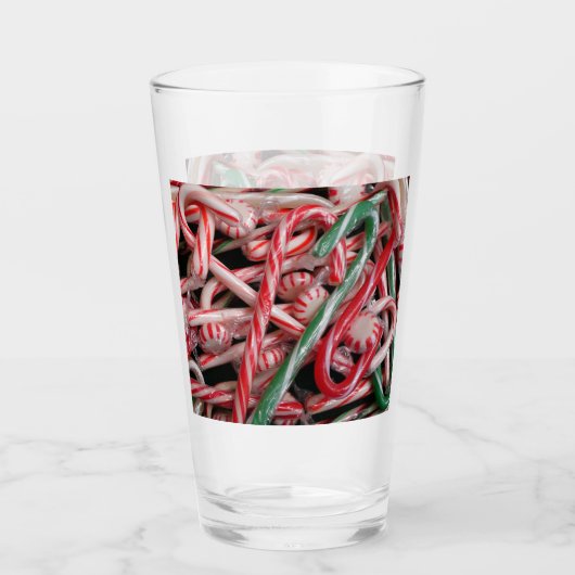 Verre Sucres de canne et menthe de Noël (Devant)
