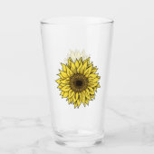 Verre Sunflower, botanical, venin for women (Devant)