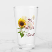 Verre Sunflower Stay Wild and Free (Dos)