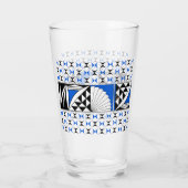 Verre Sunrise sud-ouest en bleu (Dos)
