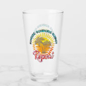 Verre Sunrise-Sunburn-Sunset-Repeat | Palmiers d'or (Dos)