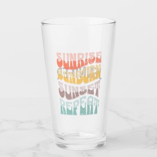 Verre Sunrise Sunburn Sunset Répétition (Devant)