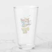 Verre Super Chat Volant avec Poisson  (Dos)