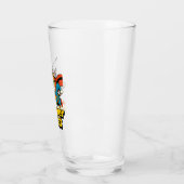 Verre Super Chat Volant avec Poisson  (Gauche)