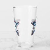 Verre Super Papa Rouge Blanc et Bleu (Gauche)