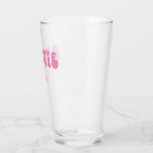 Verre Super Retro Rose Tante Établi Monogramme (Gauche)