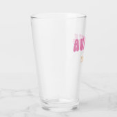 Verre Super Retro Rose Tante Établi Monogramme (Droite)