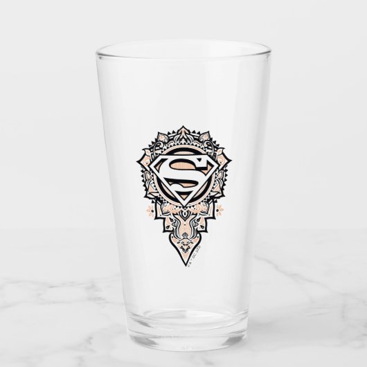 Verre Supergirl Mandala Graphic (Devant)