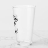 Verre Supergirl Outline S-Shield (Gauche)