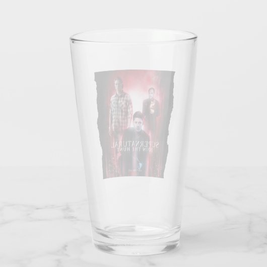 Verre Supernatural Crowley, Dean et Sam (Dos)