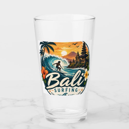 Verre Surf à Bali, Indonésie (Devant)