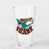 Verre Surf with the shark (Devant)