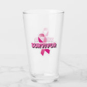 Verre Survivant du cancer du sein (Dos)