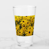 Verre Susans Jaune Oeil Noir Floral Boire (Devant)