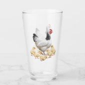 Verre Sussex Chicken Mama Hen et Chicks (Devant)