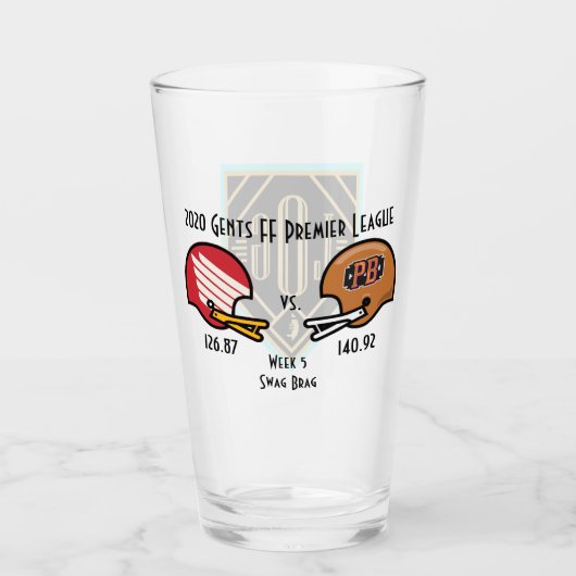 Verre SwagBrag5 DuckyShin v Peaky Pint Glass (Devant)