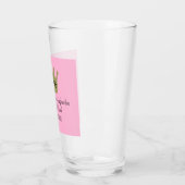 Verre Sweet 16 Crown Bible Verse rose et or (Gauche)