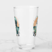 Verre Sweet Summer Skeleton Retro Sunset Design (Gauche)