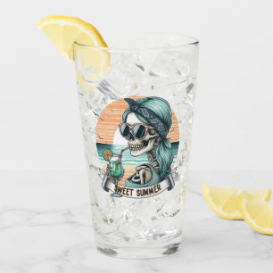 Verre Sweet Summer Skeleton Retro Sunset Design