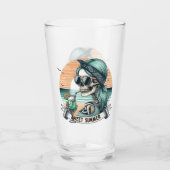 Verre Sweet Summer Skeleton Retro Sunset Design (Devant)