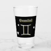 Verre Symbole de Gemini (Devant)