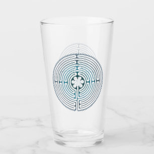 Verre Symbole de géométrie sacrée - Chartres Labyrinthe