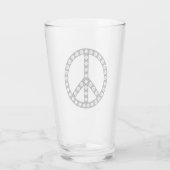 Verre Symbole de la paix de Daisy (Dos)