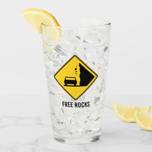 Verre Symbole de la route Free Rocks (Devant glace)