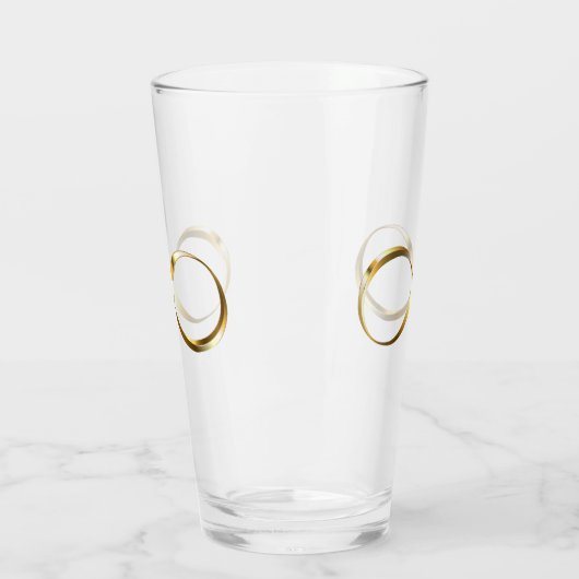 Verre Symbole d'infini doré (Gauche)
