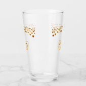 Verre Symbole d'infini doré & Confettis (Gauche)