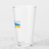 Verre SYMBOLE DU Drapeau Ukraine (Gauche)