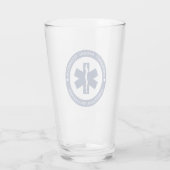 Verre Symbole EMT personnalisé Technicien Médicale d'urg (Dos)
