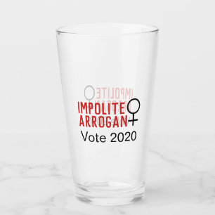 Verre Symbole féminin d'arrogance imppoli 2 ligne 2020