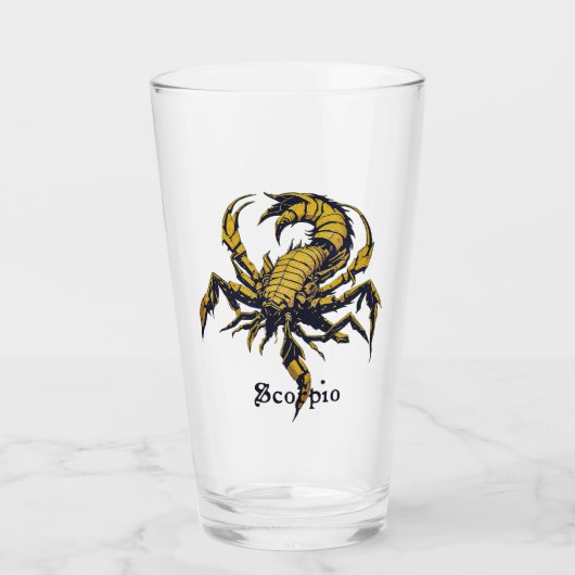 Verre Symbole Horoscope Scorpio (Devant)