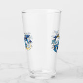 Verre Symbole infini de papillons Morpho bleus (Droite)
