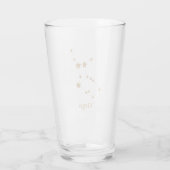Verre Symbole moderne Zodiac Gold Virgo | Élément Terre (Dos)