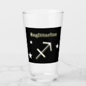 Verre Symbole sagittaire  (Devant)