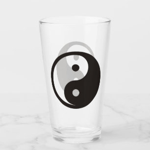 Verre Symbole Yin Yang - tatouage solide