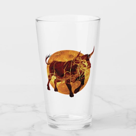 Verre SYMBOLE Zodiaque Taurus (Devant)