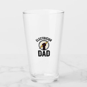 Verre T-shirt vectoriel avec gravure vintage Papa électr