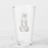 Verre Tabby Cat Art Moggie Kitty (Dos)