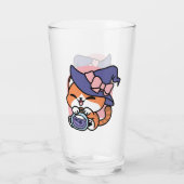 Verre Tabby Witch Brew – Joli Design de Chat d'Halloween (Dos)