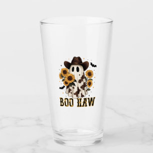 Verre Tache de vache occidentale fantôme effrayant Boo H