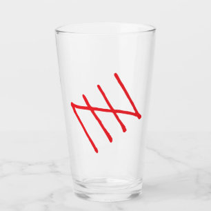 Verre Tally Marque Vector Clipart Tumbler