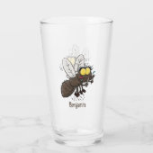 Verre Taon drôle de dessin animé d'insecte (Dos)